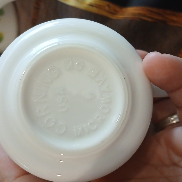 Vintage Corning Summer blush coffee cups set of 4 - Picture 4 of 4